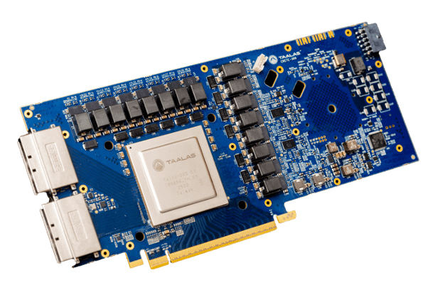 Taalas HC1 board close-up