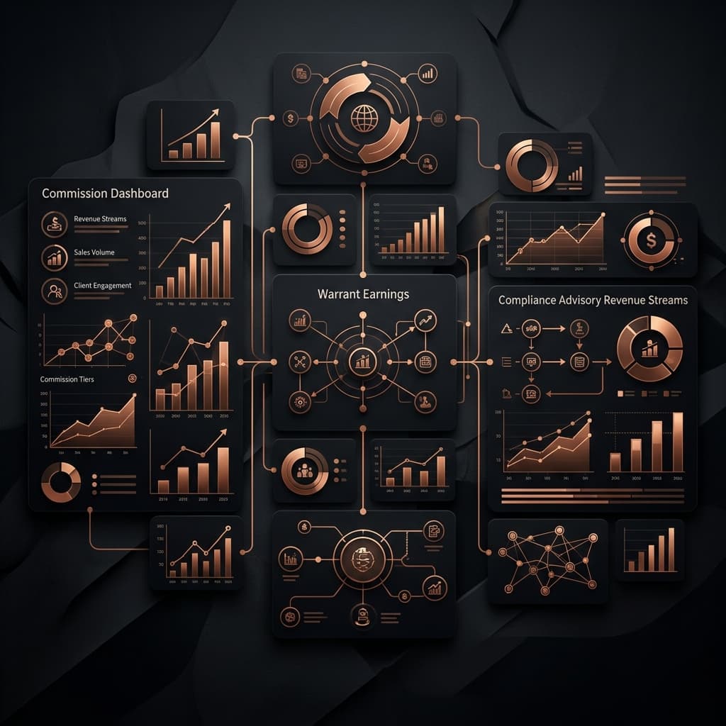 Broker economics — warrant income vs traditional advisory