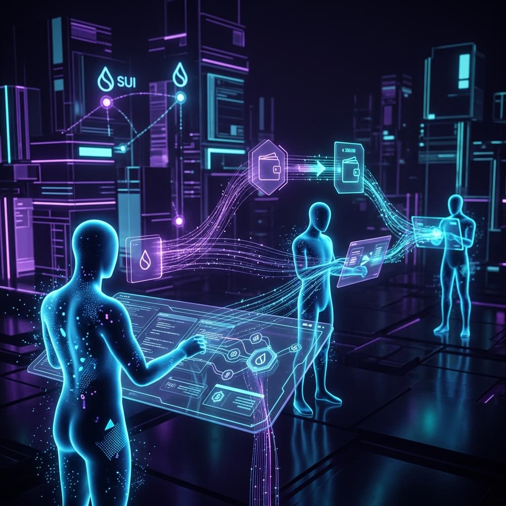 AI agents interacting with smart contracts on SUI blockchain