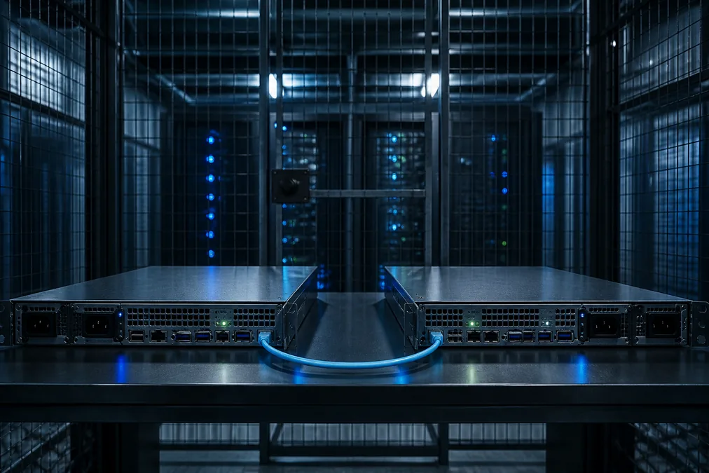 Two EU bare-metal servers linked as an RPC node — not mining